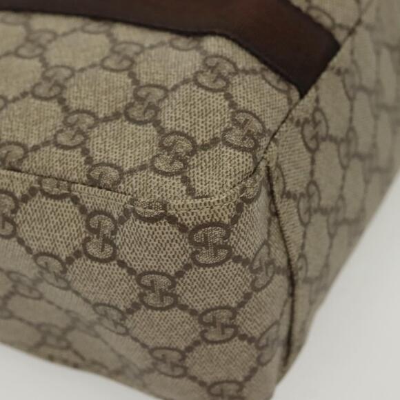 GUCCI GG Supreme Tote Bag Pvc Beige Silver - Picture 12 of 16